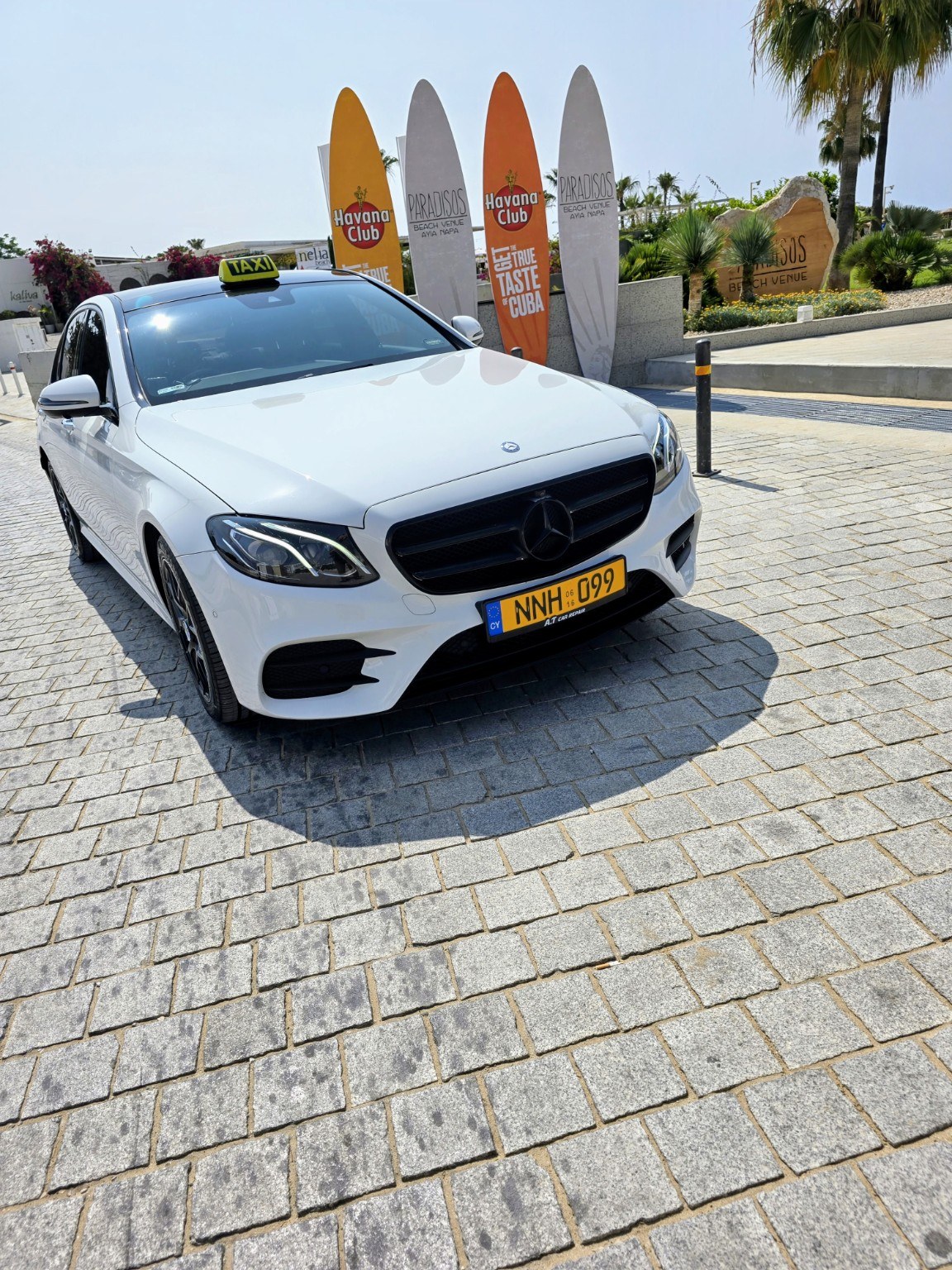 Mercedes taxi in Cyprus